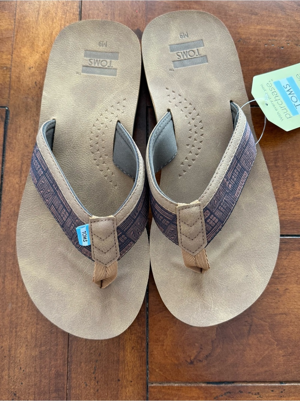 TOMS Men’s Flip flop - Verano - size 9 - New